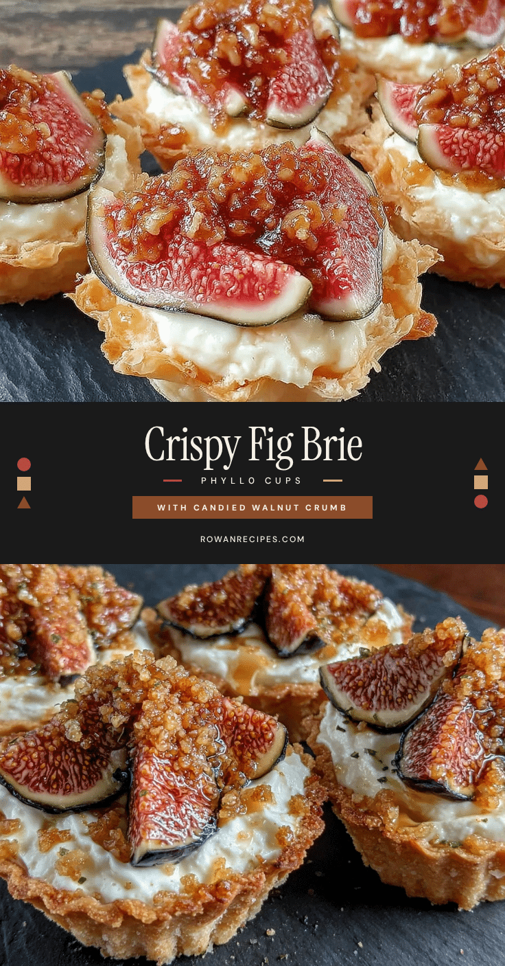 crispy fig and brie phyllo cups recipe
