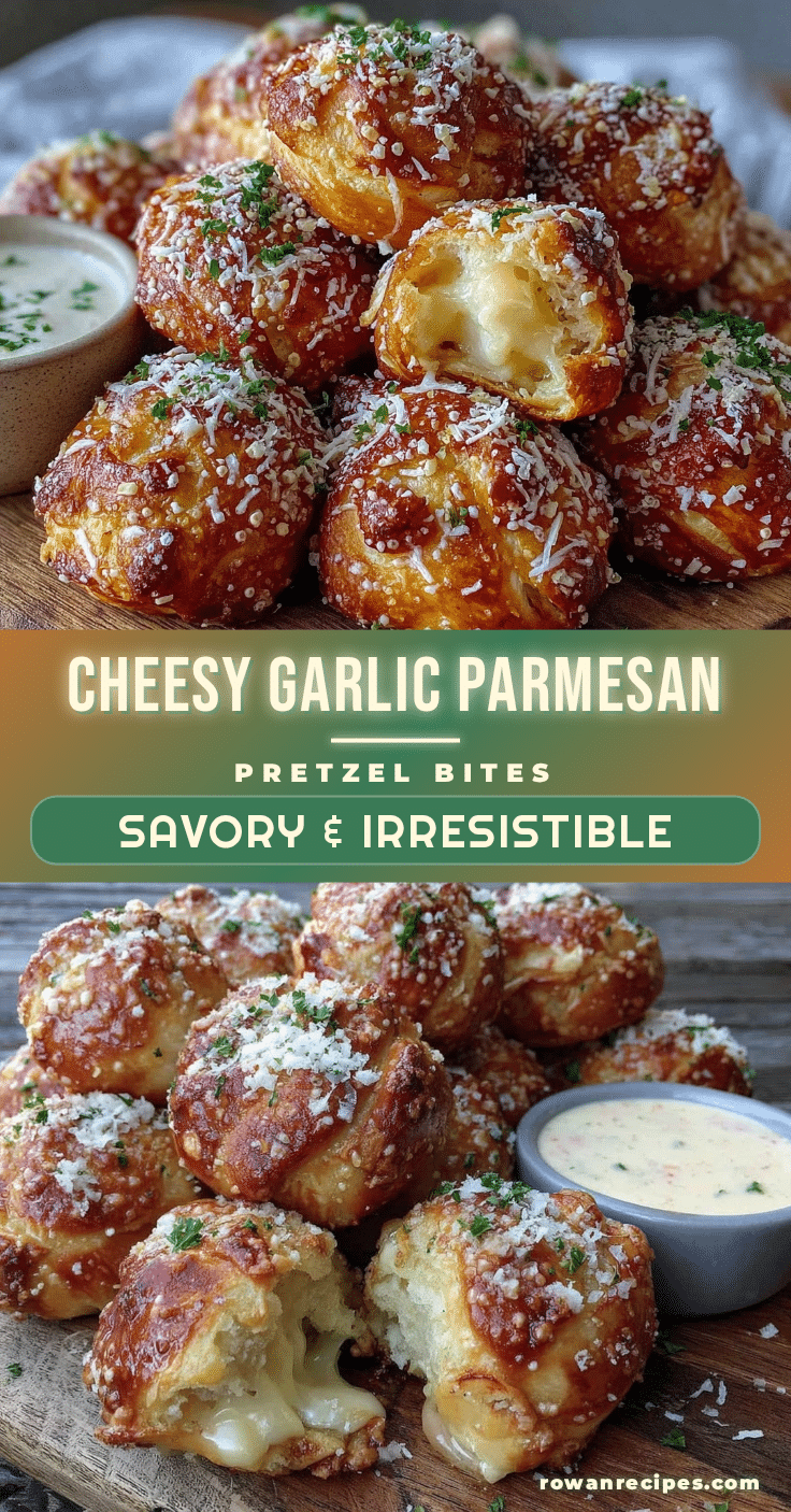 crispy garlic parmesan pretzel bites recipe