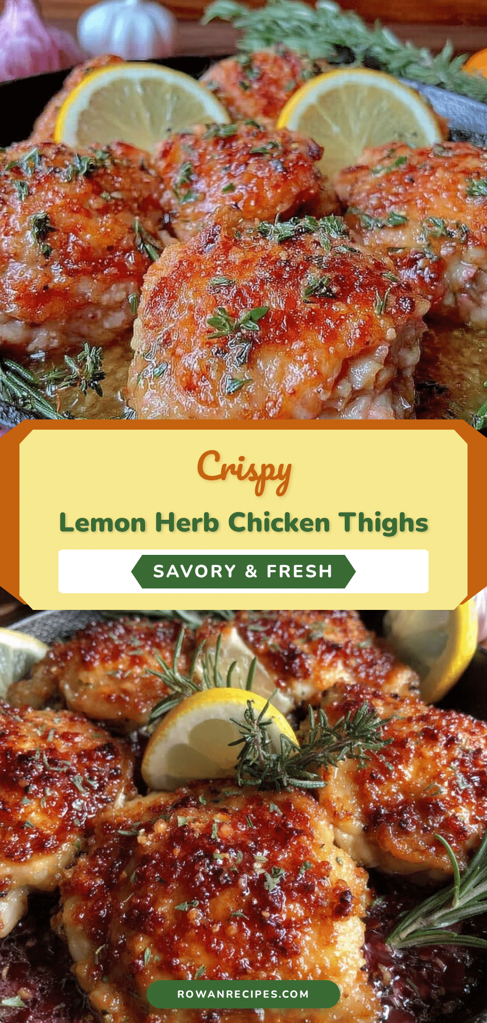 crispy skillet lemon herb chicken thighs recipe