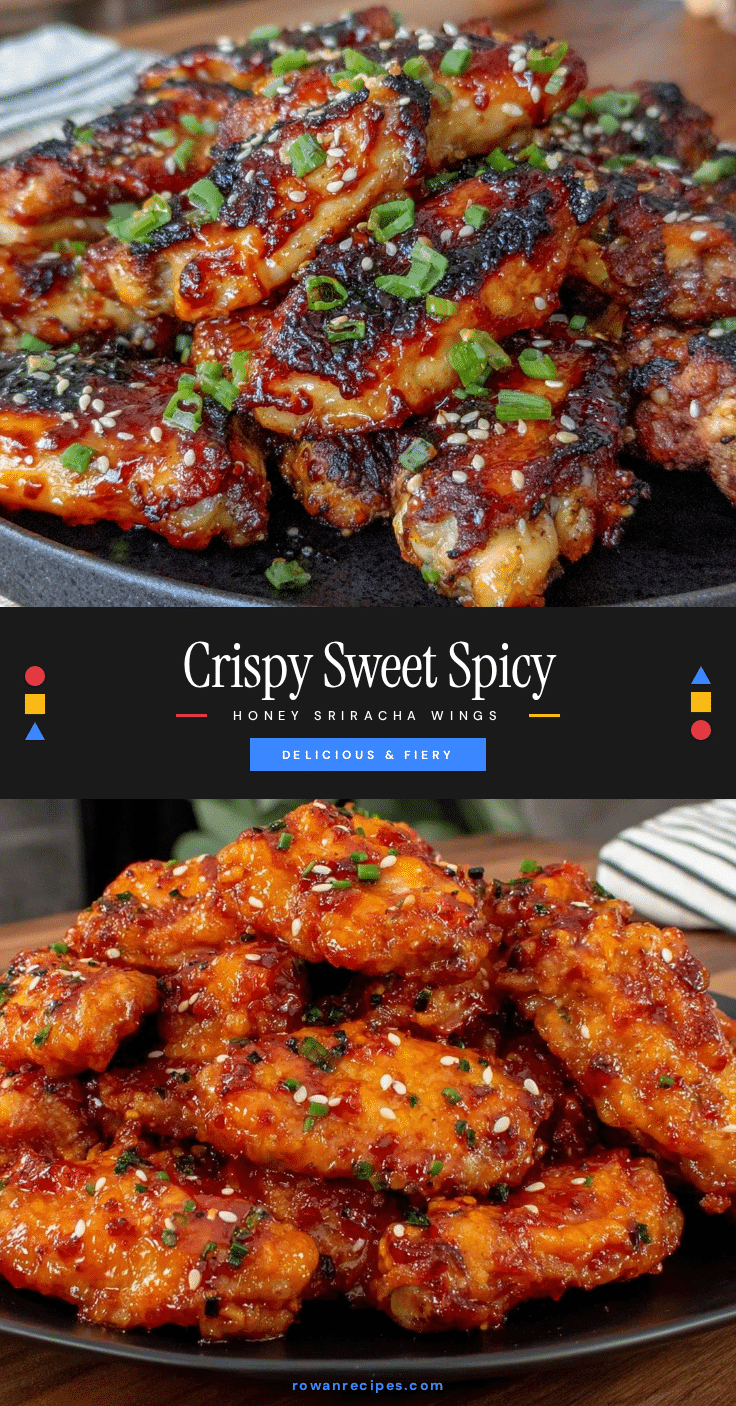 crispy sweet and spicy honey sriracha chicken wings recipe