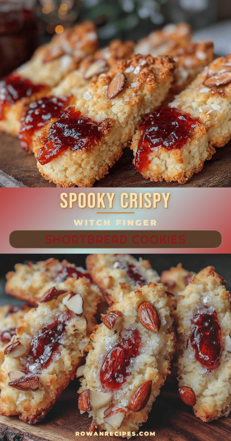 crispy witch finger shortbread cookies recipe