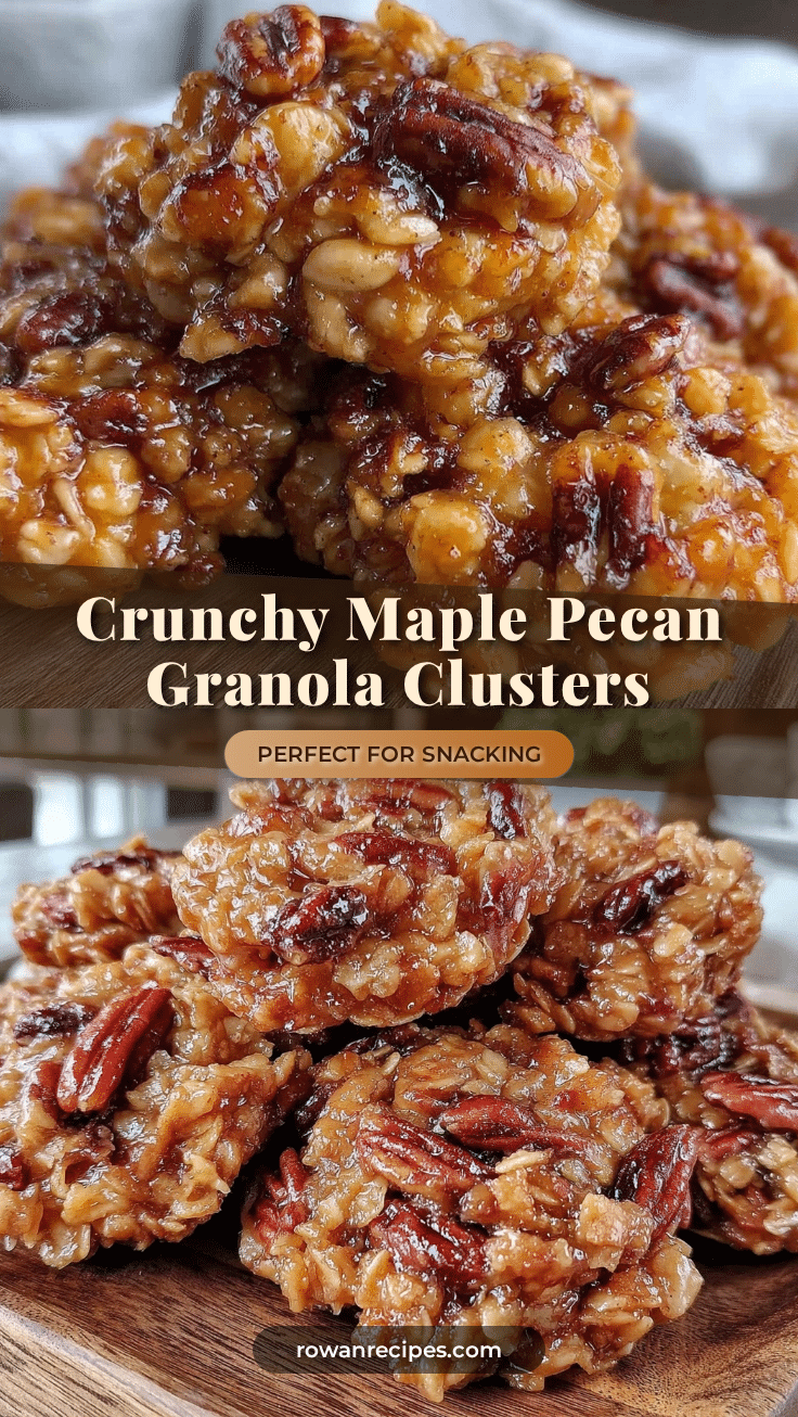 crunchy maple pecan granola clusters recipe