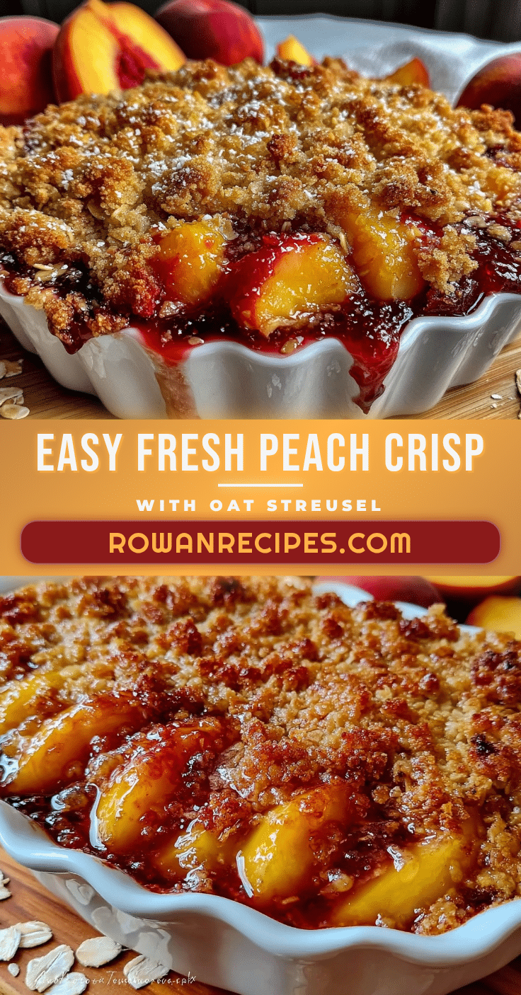 easy fresh peach crisp recipe