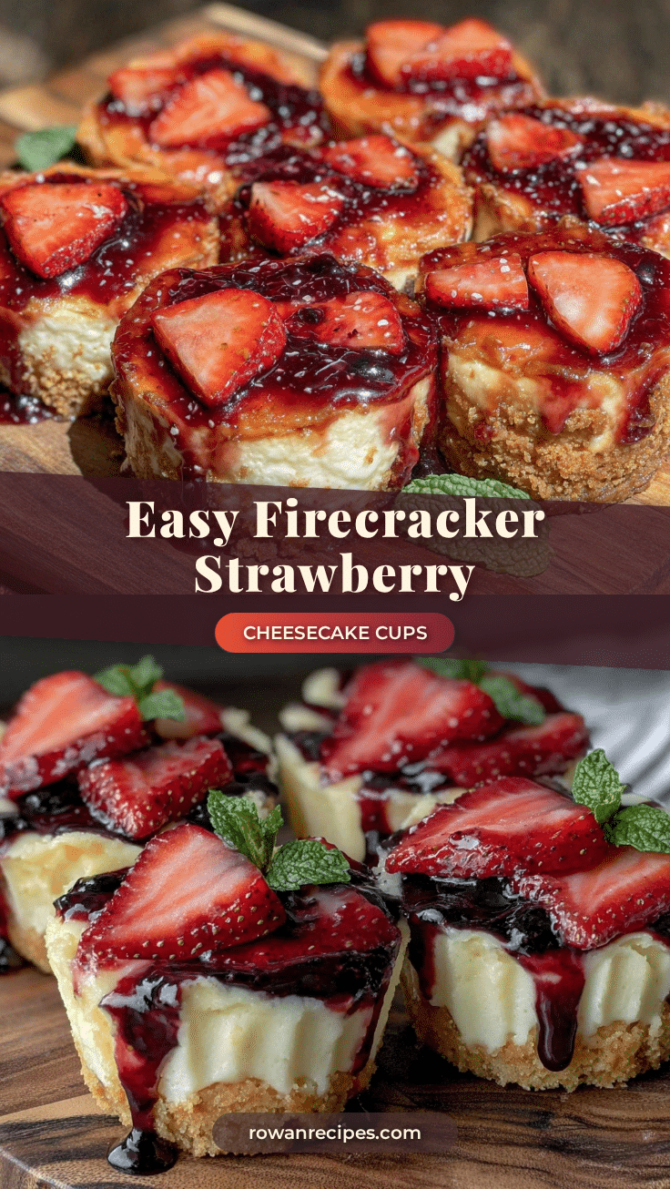 firecracker strawberry cheesecake cups recipe
