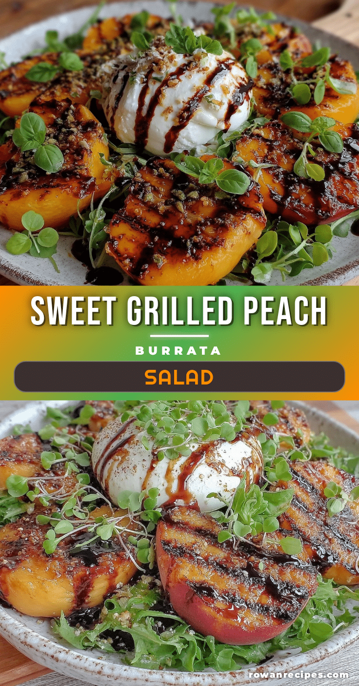 fresh grilled peach and burrata salad recipe