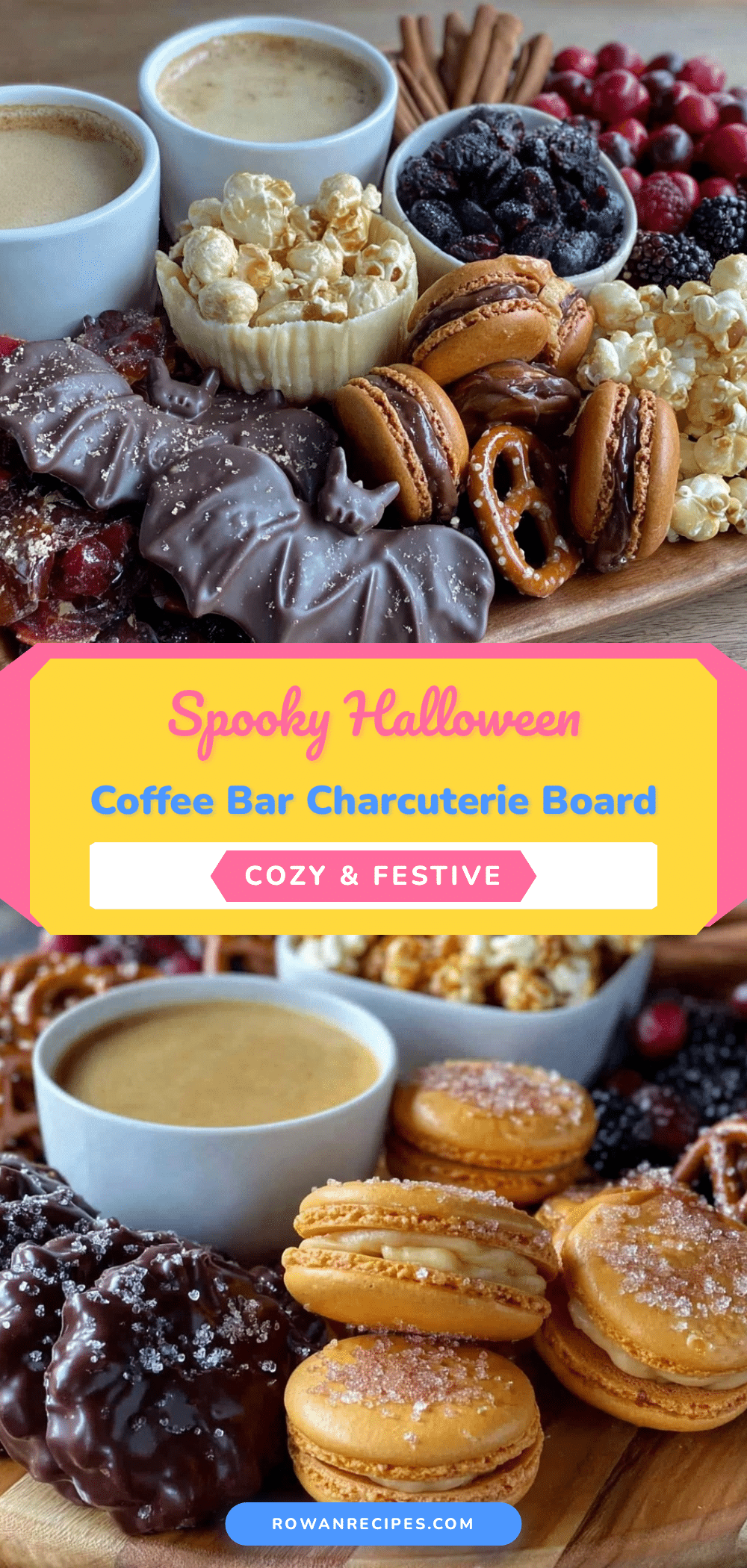 Halloween coffee bar charcuterie board recipe
