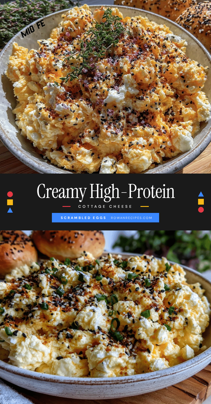 healthy high-protein cottage cheese scrambled eggs recipe