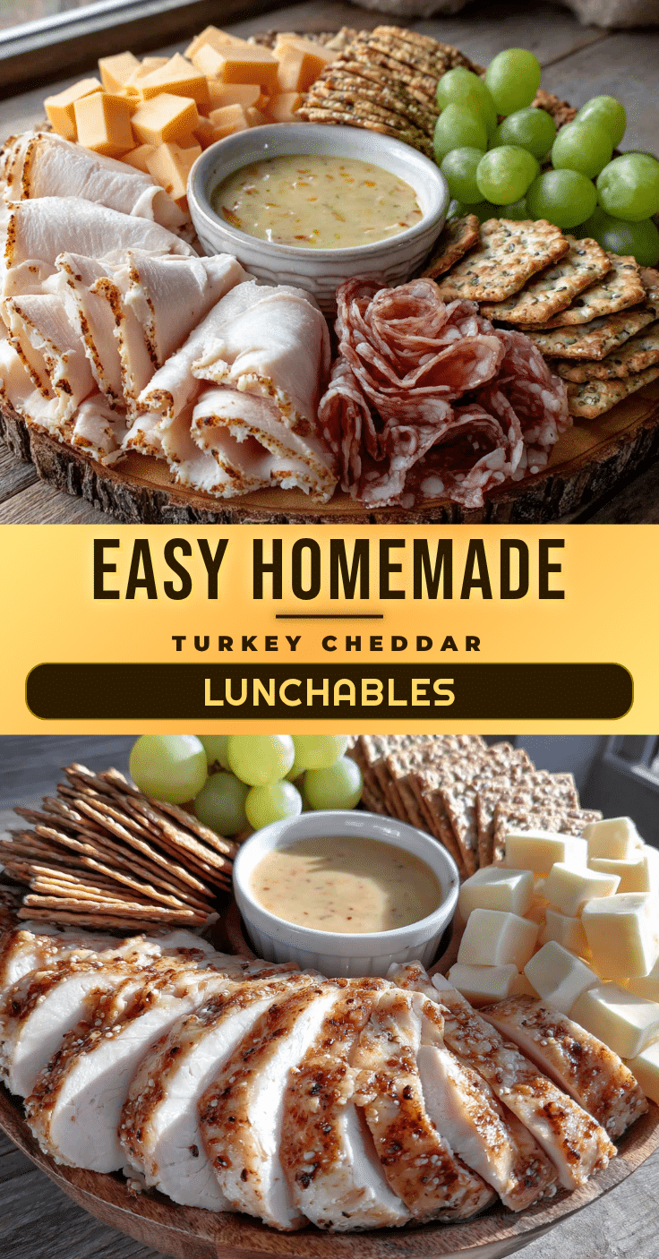 homemade lunchable turkey cheddar plates recipe