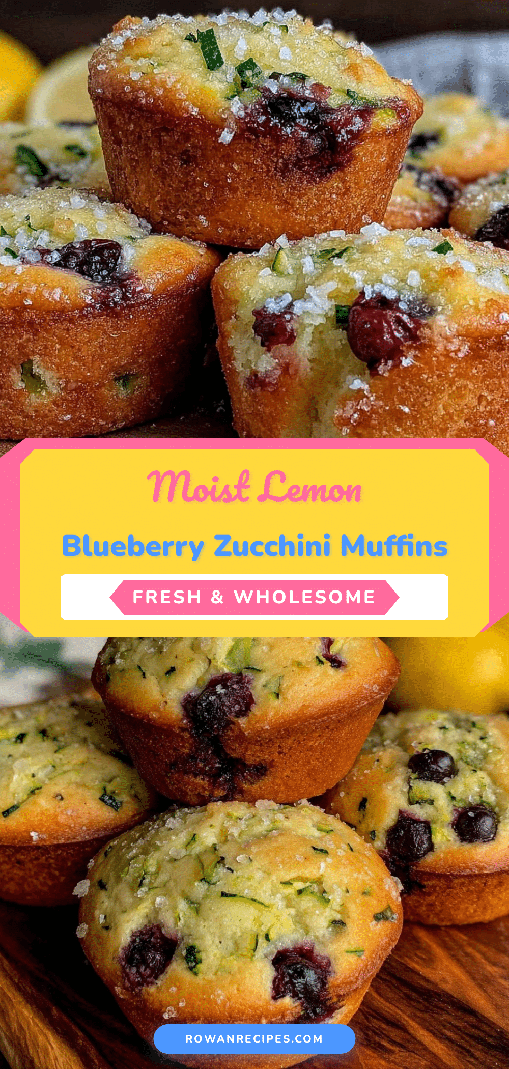 lemon blueberry zucchini muffins recipe