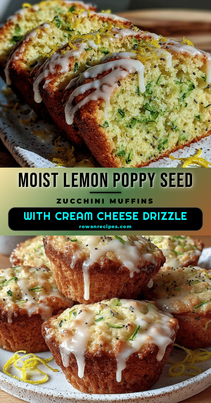 lemon poppy seed zucchini muffins recipe