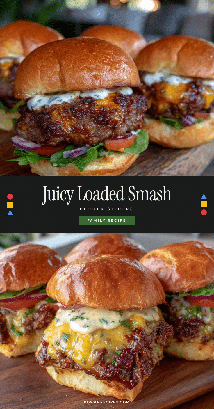 loaded smash burger sliders recipe