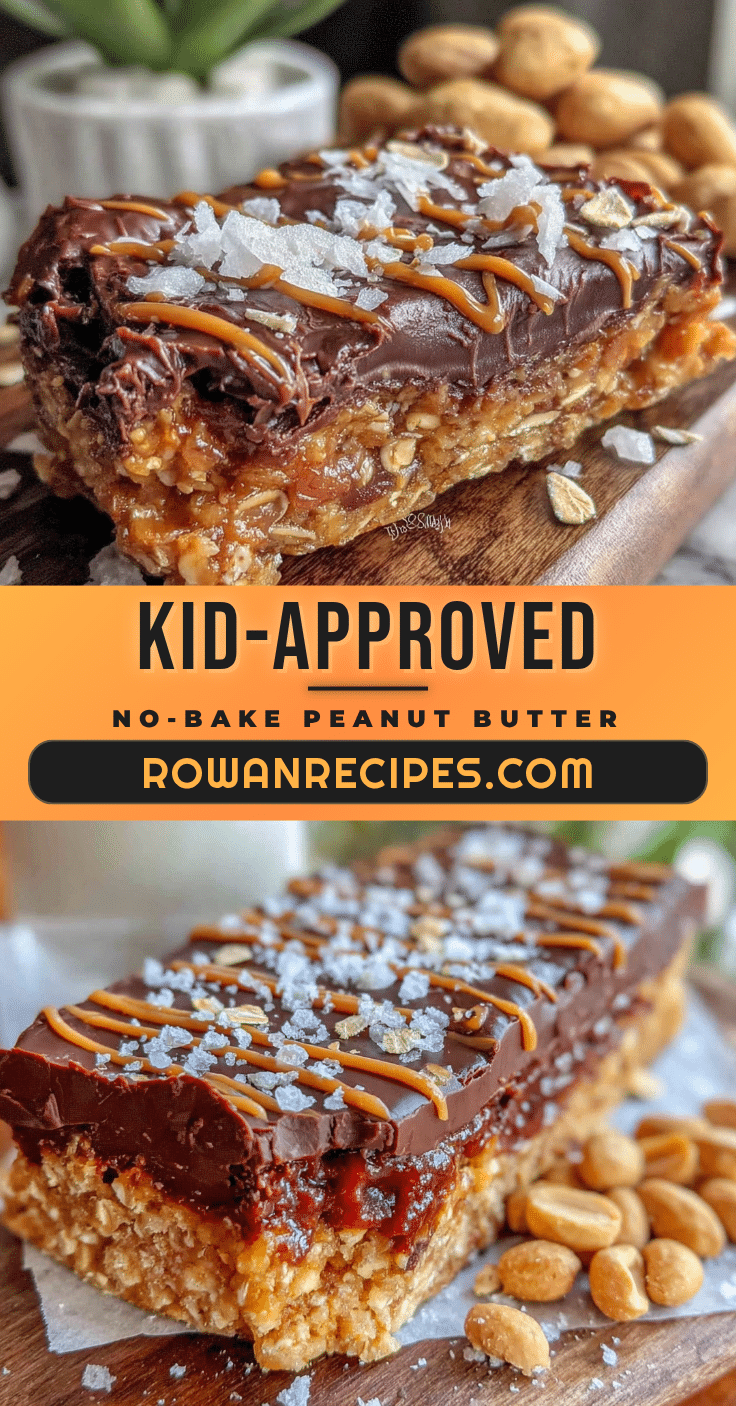 no-bake peanut butter chocolate oat bars recipe