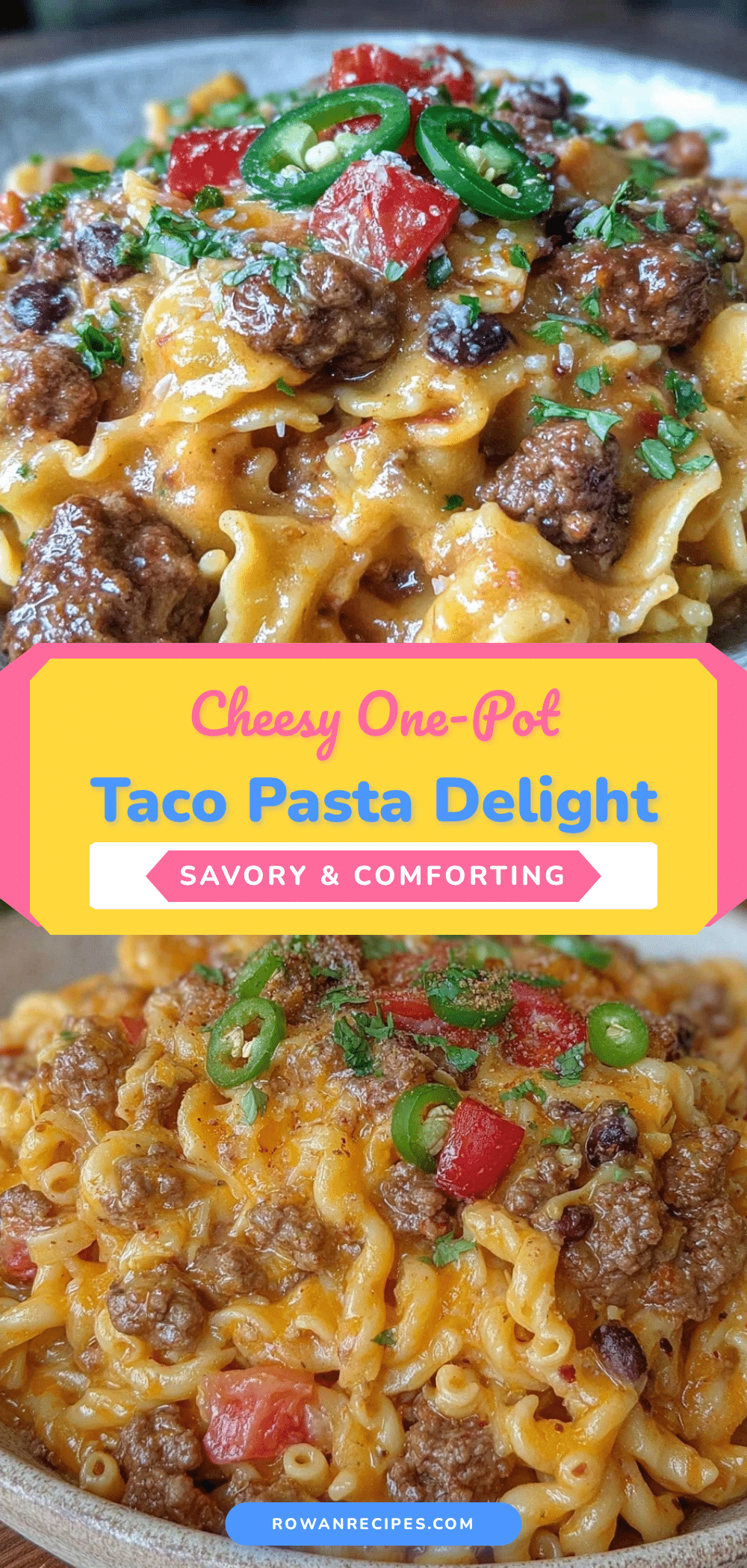 one-pot cheesy taco pasta recipe