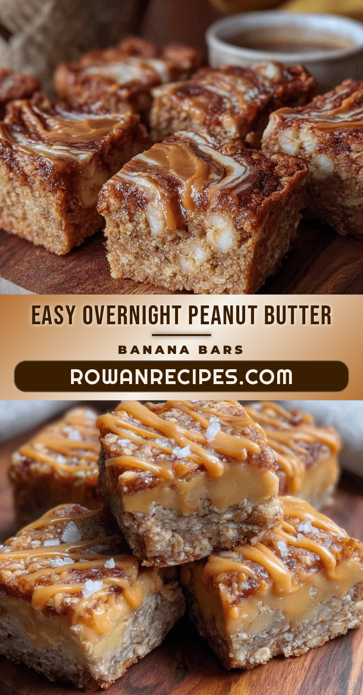 overnight peanut butter banana oat bars recipe