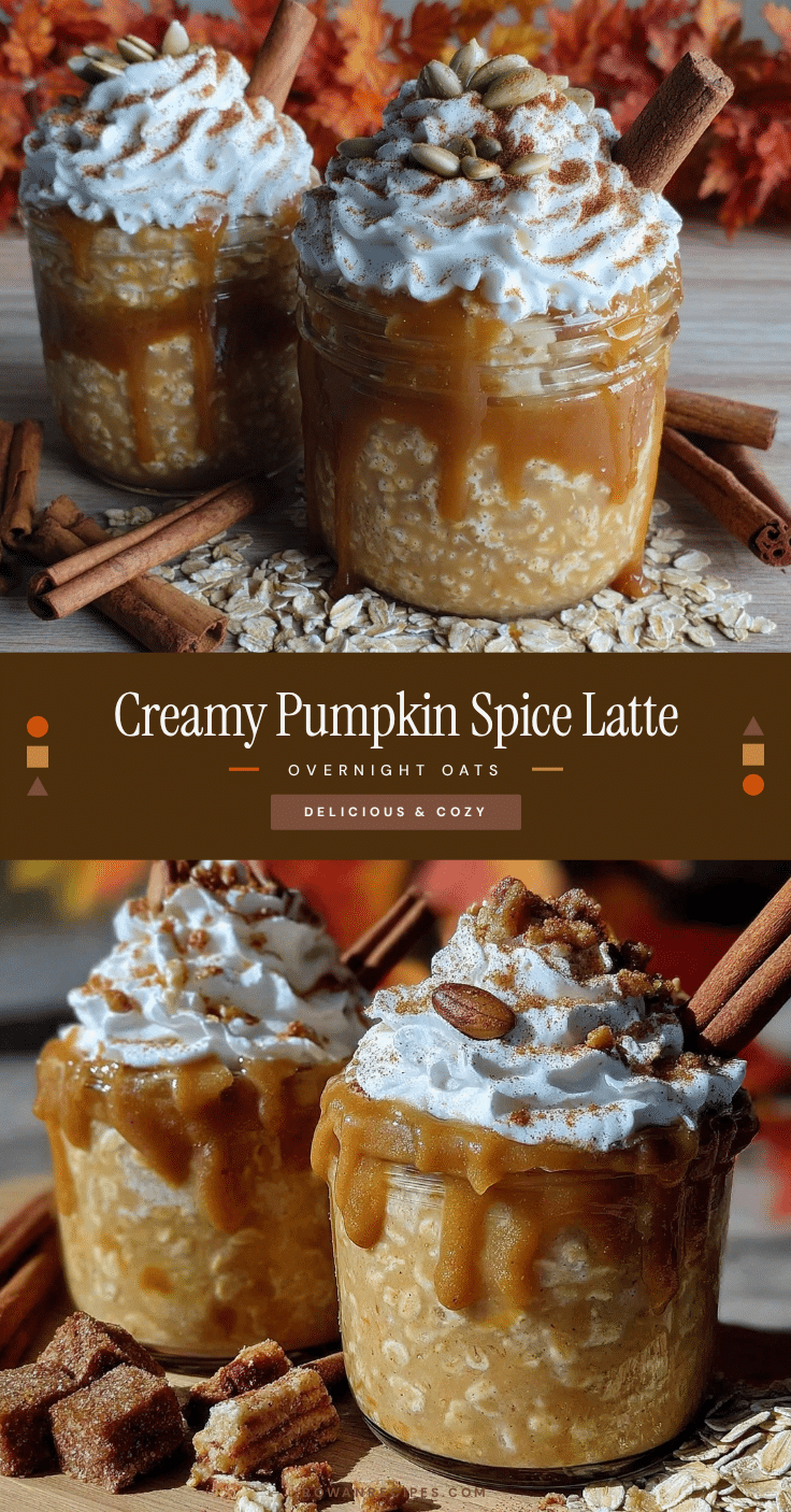 pumpkin spice latte overnight oats recipe