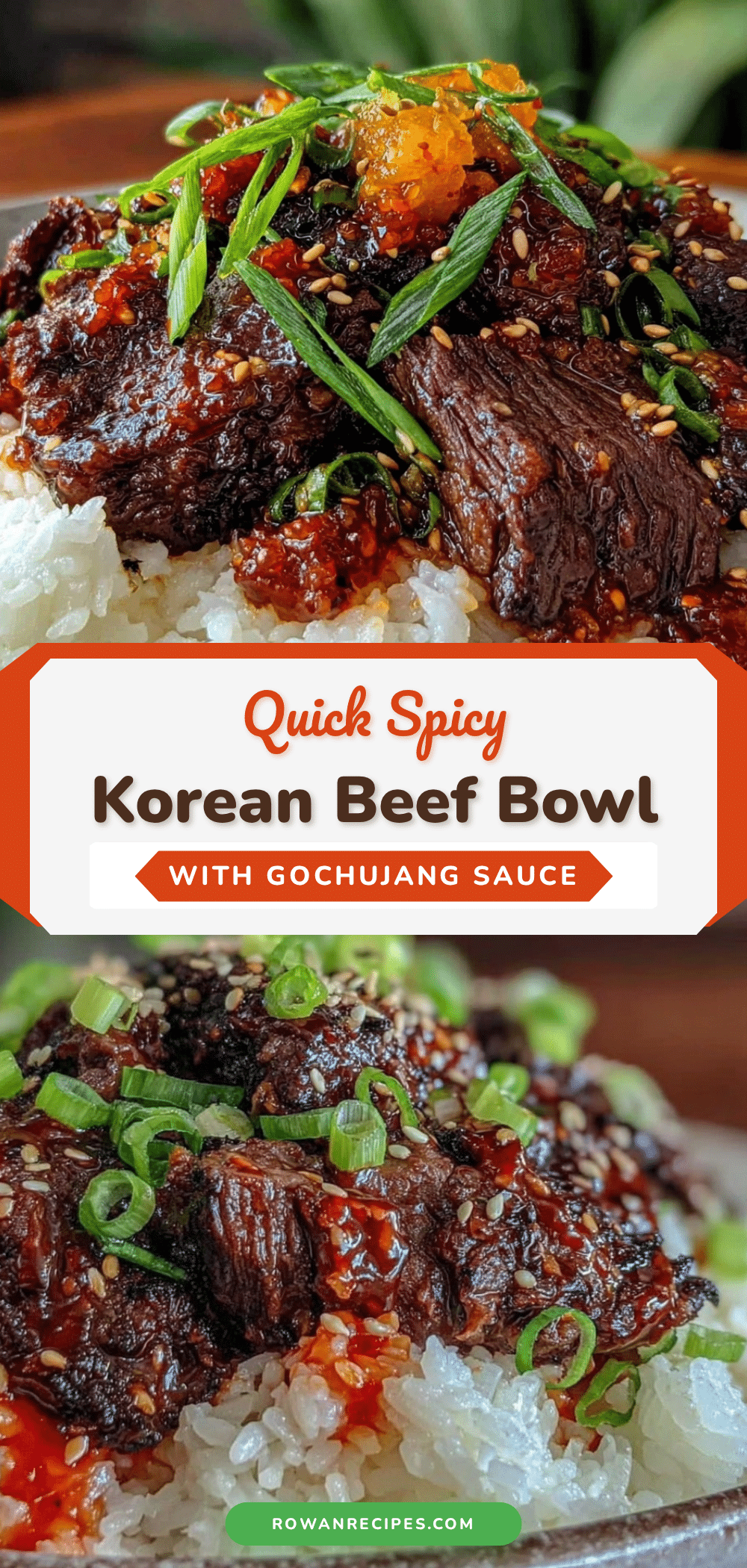 quick spicy korean beef bowl recipe