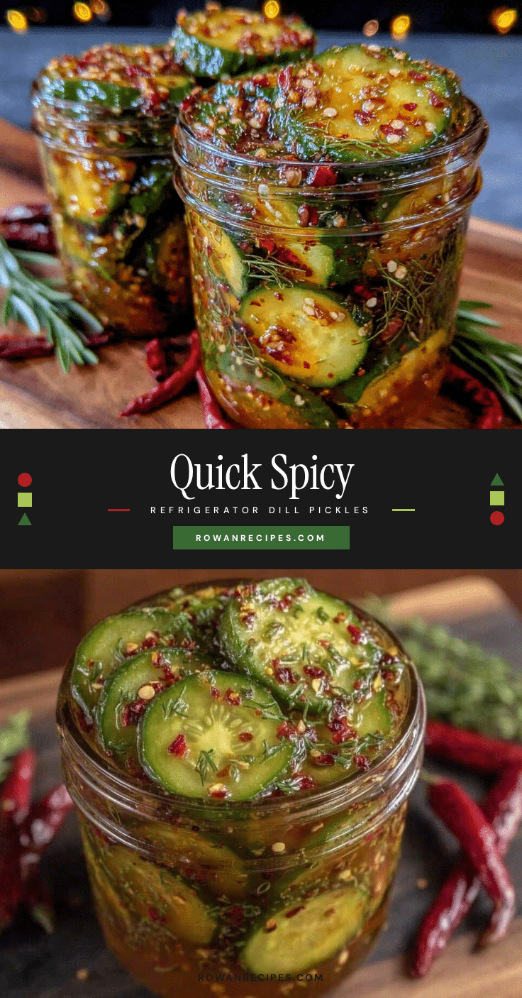 quick spicy refrigerator dill pickles recipe