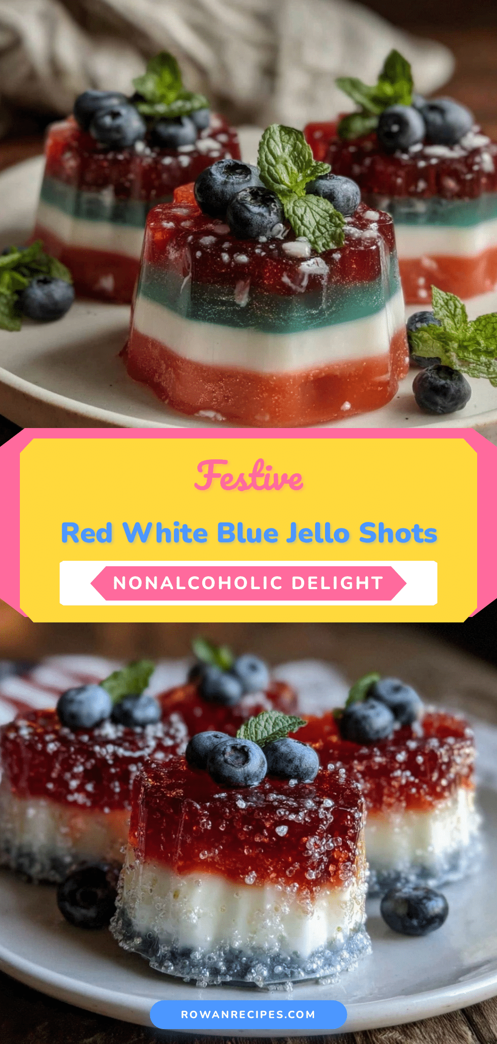 red white and blue jello shots recipe