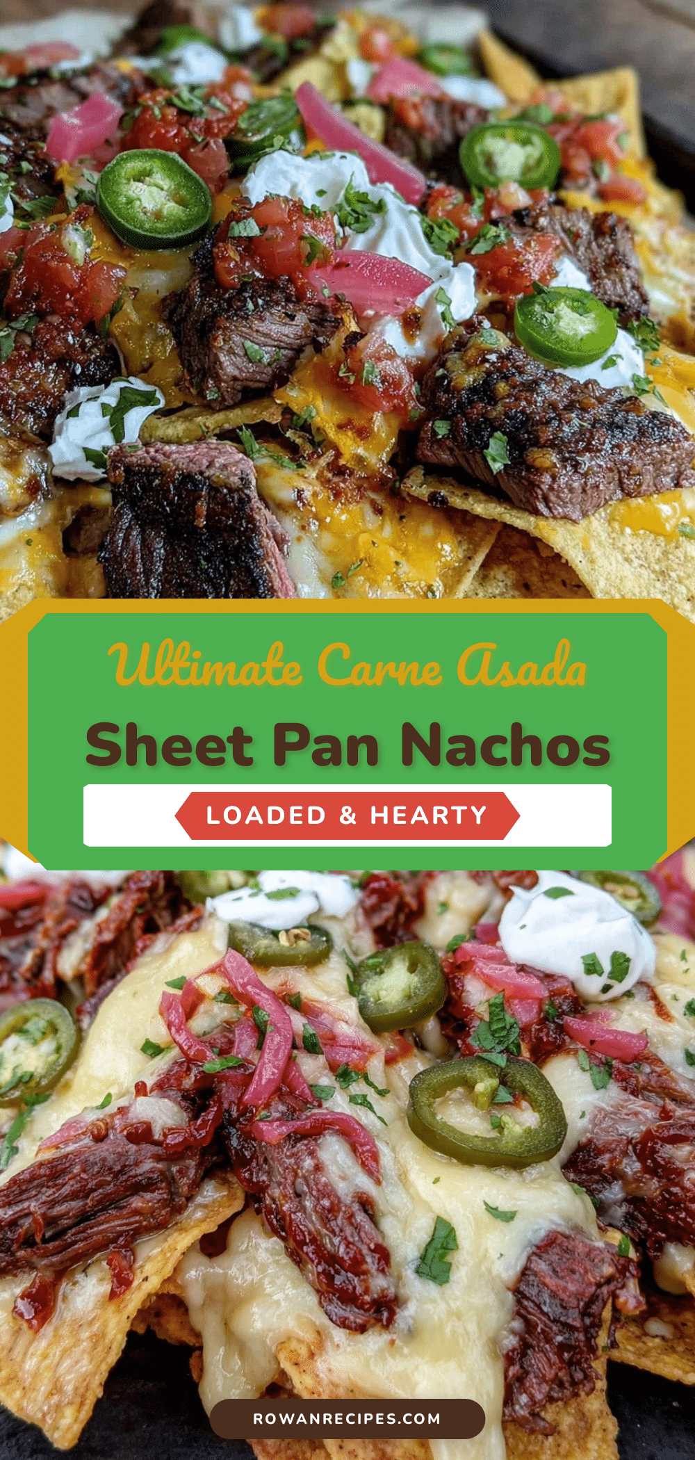 sheet pan nachos with carne asada recipe