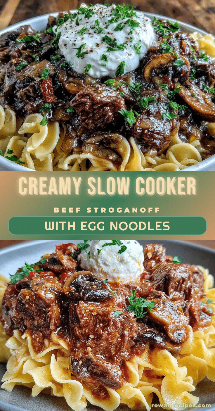 slow cooker beef stroganoff recipe