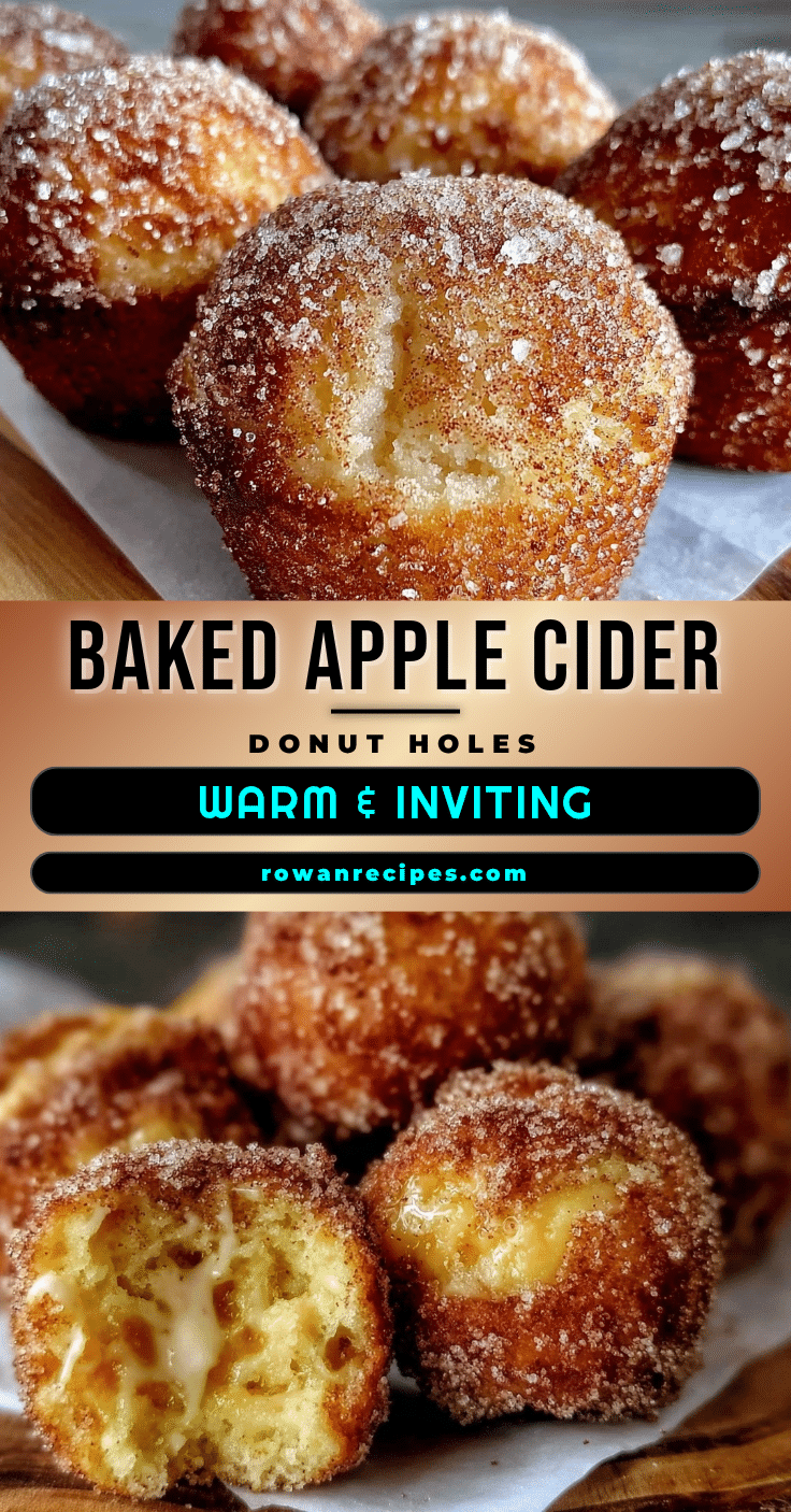 tender baked apple cider donut holes recipe