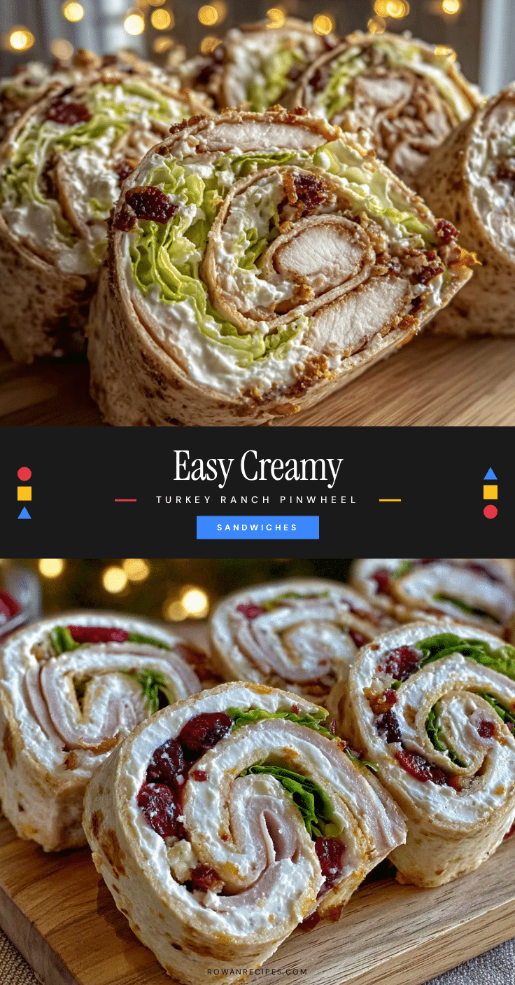 turkey ranch pinwheel sandwiches recipe