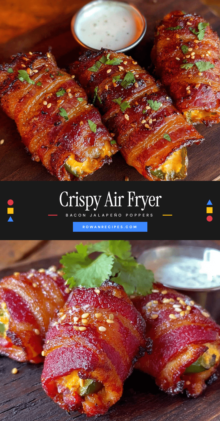 air fryer bacon wrapped jalapeno poppers recipe