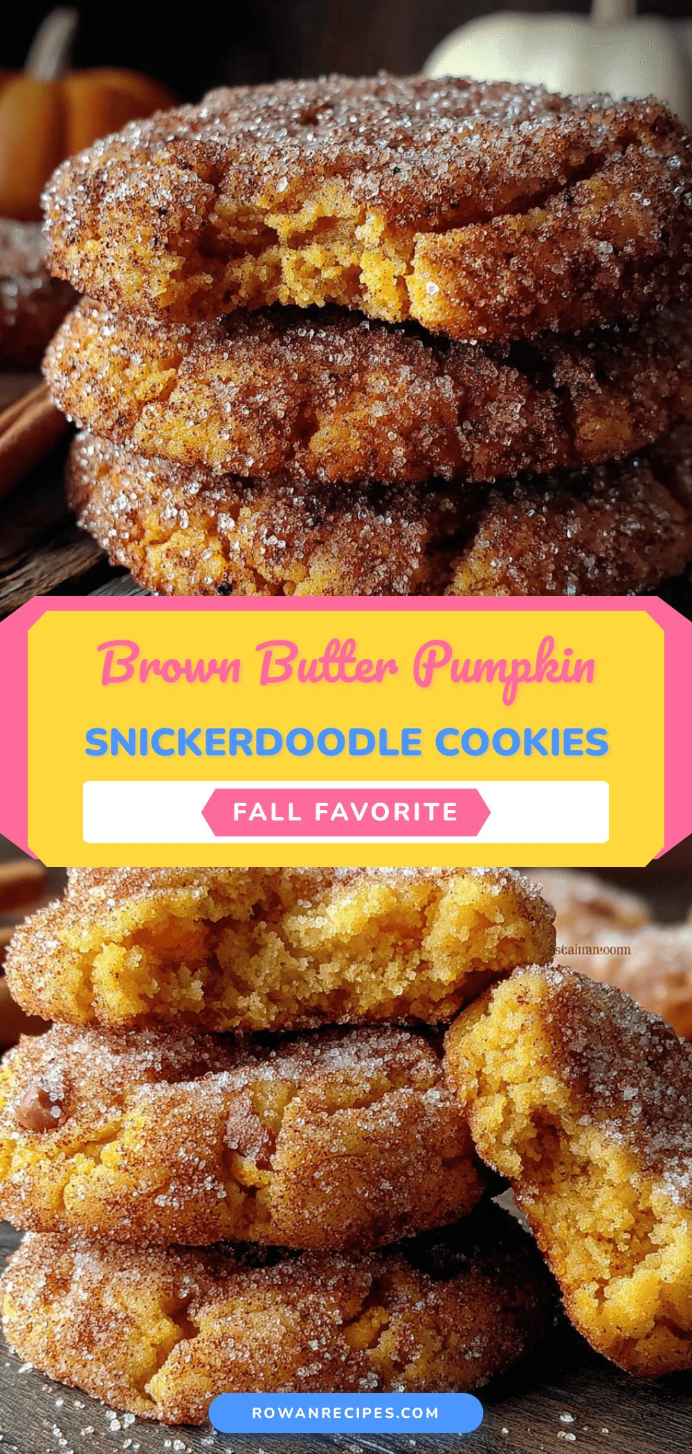 brown butter pumpkin snickerdoodles recipe