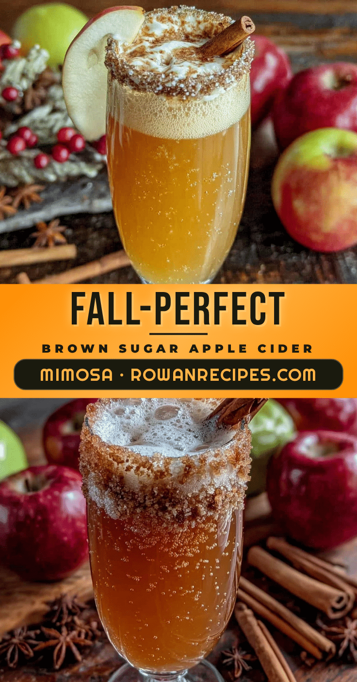 brown sugar apple cider mimosa recipe