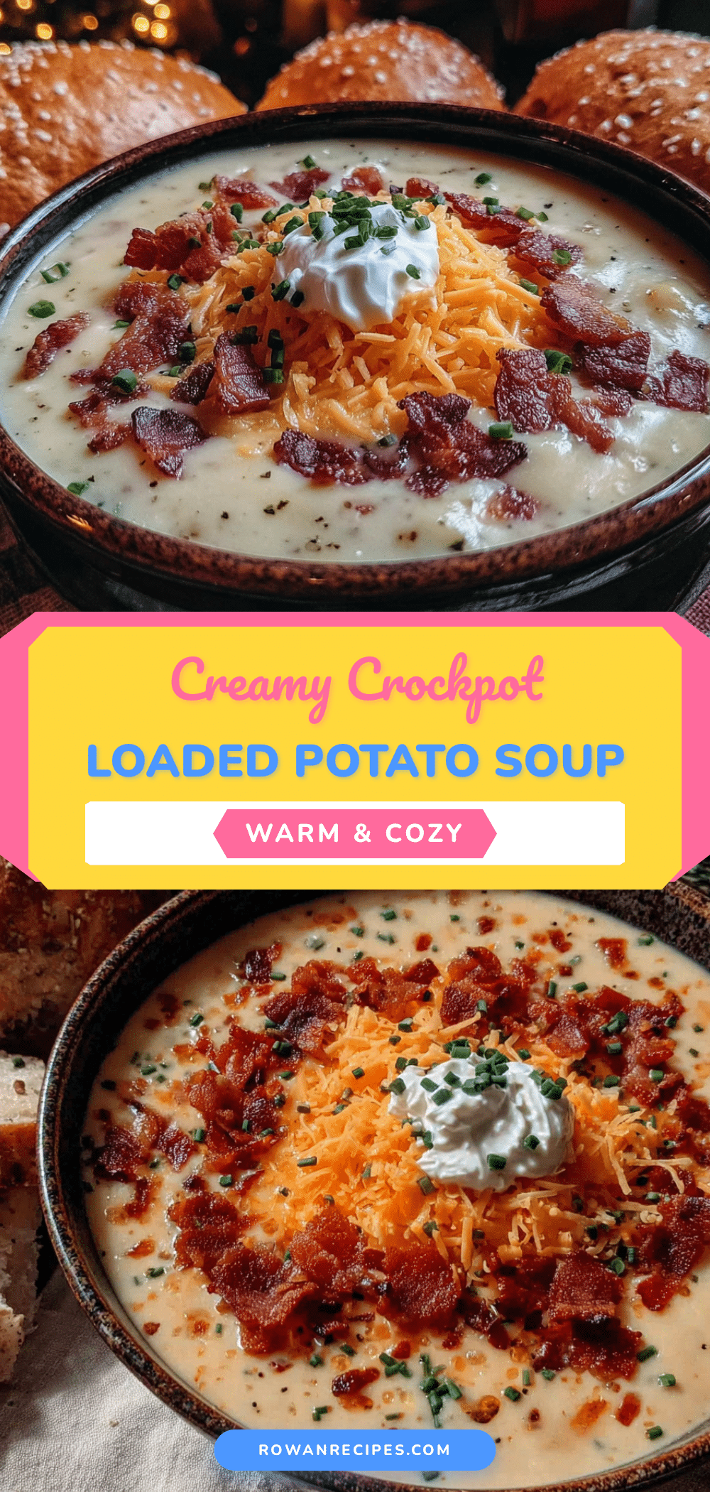 creamy crockpot loaded baked potato soup recipe