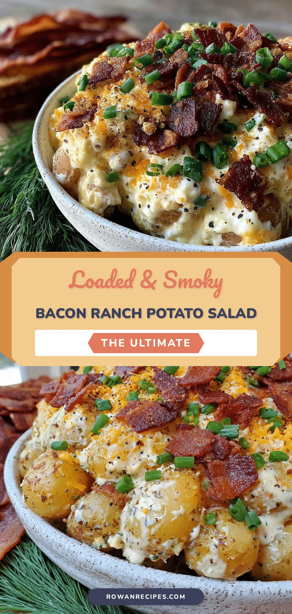 creamy loaded bacon ranch potato salad recipe