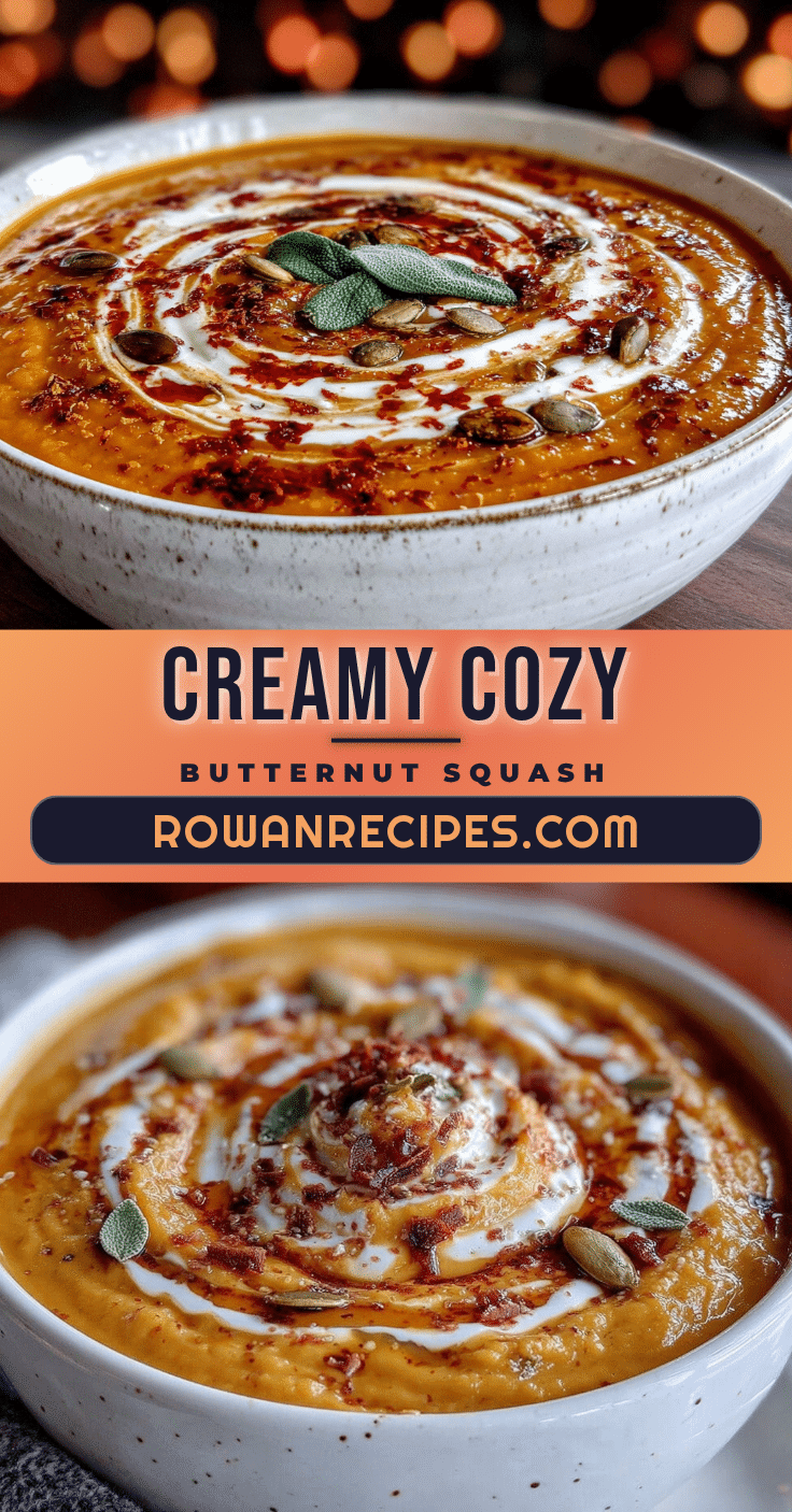 creamy roasted butternut squash soup recipe