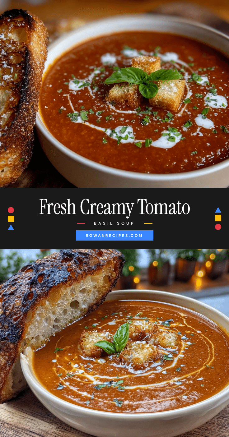 creamy tomato basil soup recipe