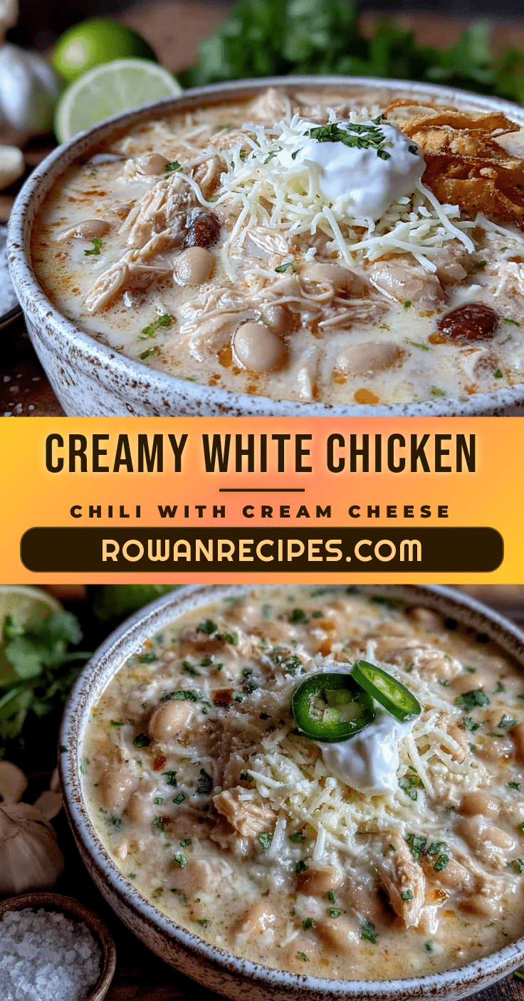 creamy white chicken chili with cream cheese recipe