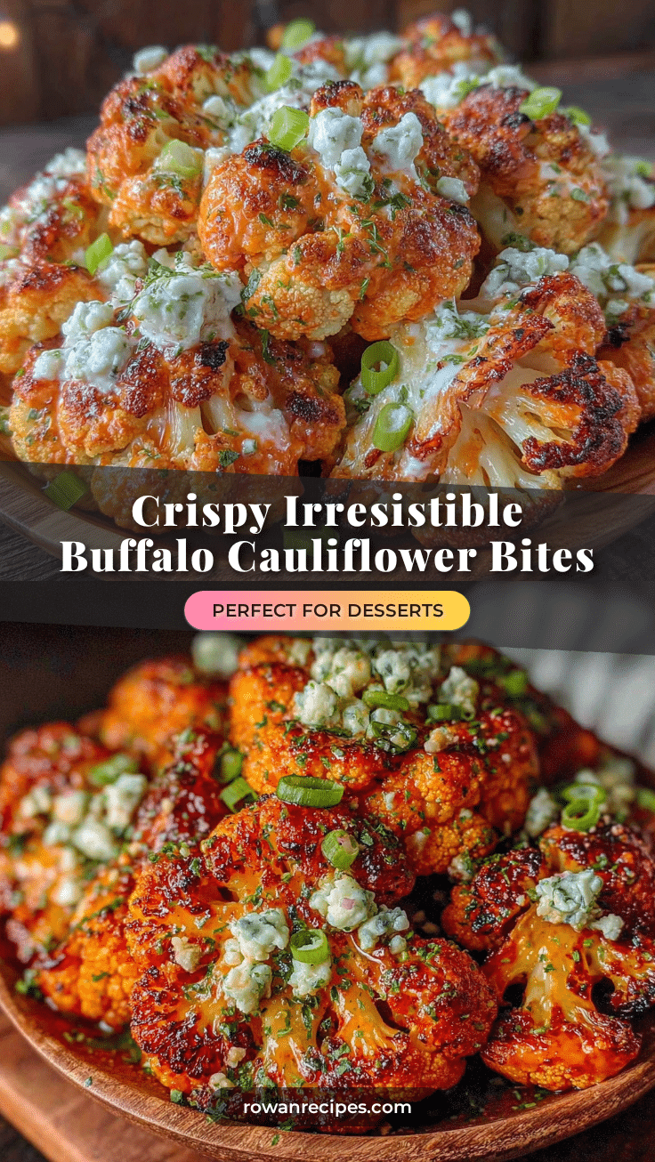 crispy baked buffalo cauliflower bites recipe