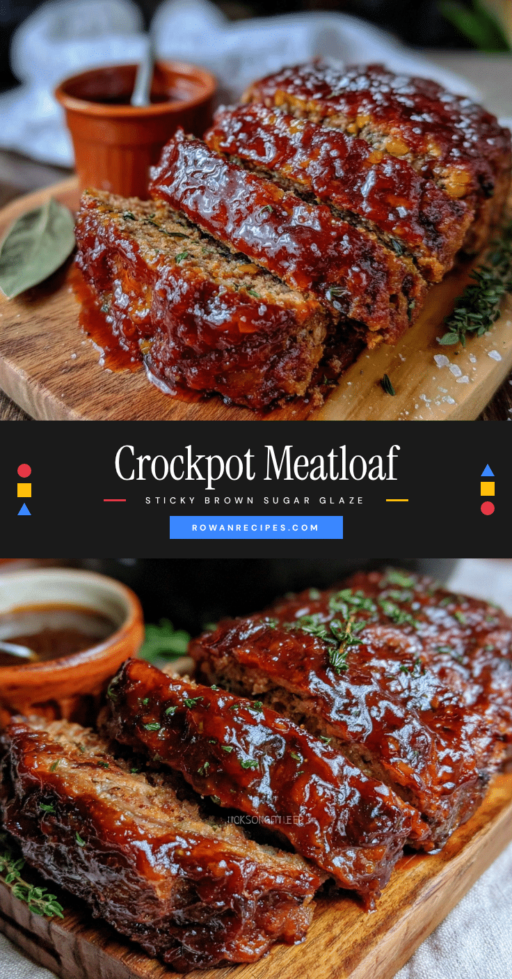 crockpot meatloaf with brown sugar glaze recipe