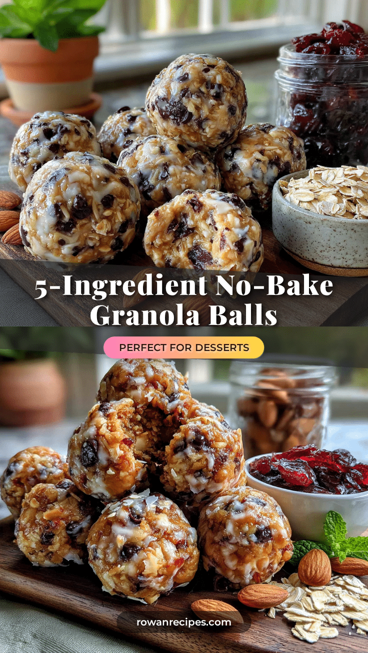 easy no-bake granola snack balls recipe