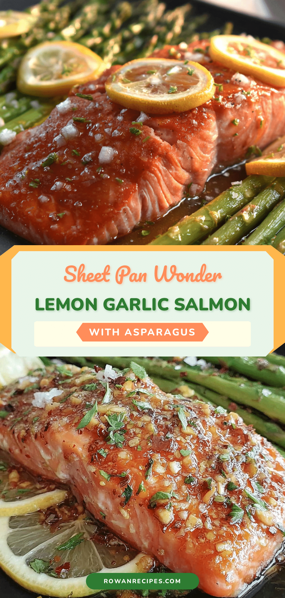easy sheet pan lemon garlic salmon recipe