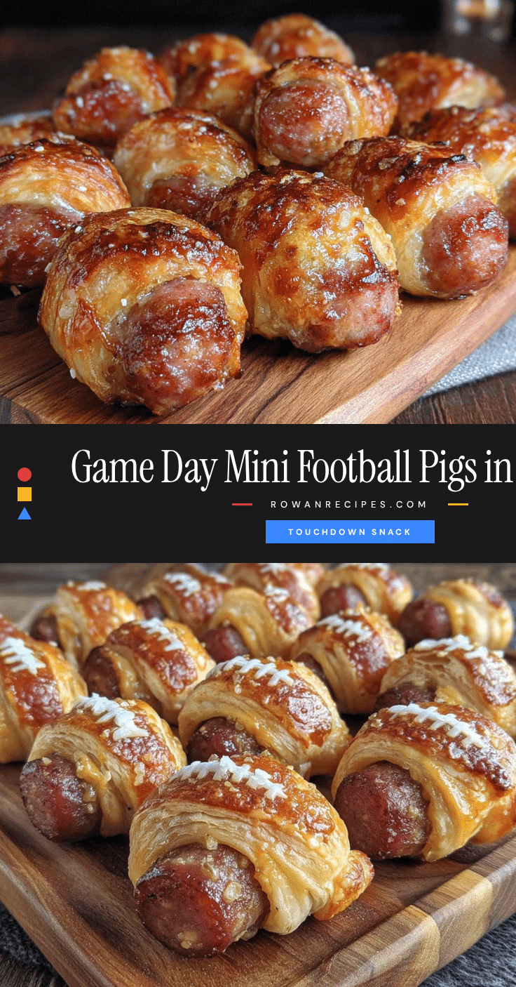 game day mini football pigs in a blanket recipe