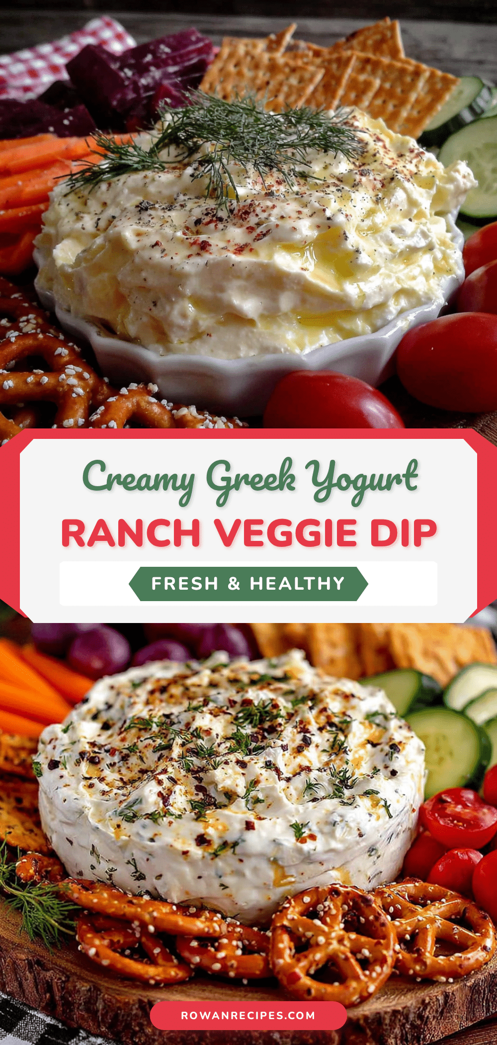 greek yogurt ranch veggie dip board recipe