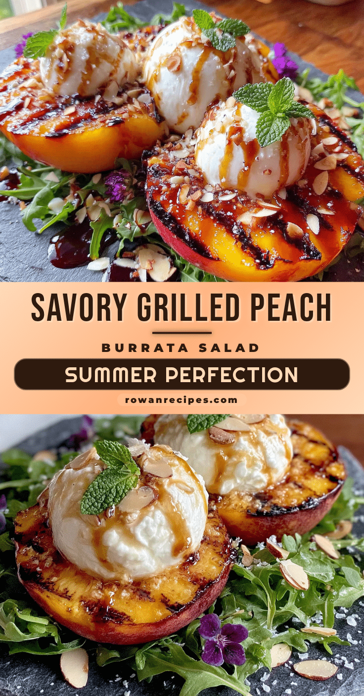 grilled peach and burrata salad recipe