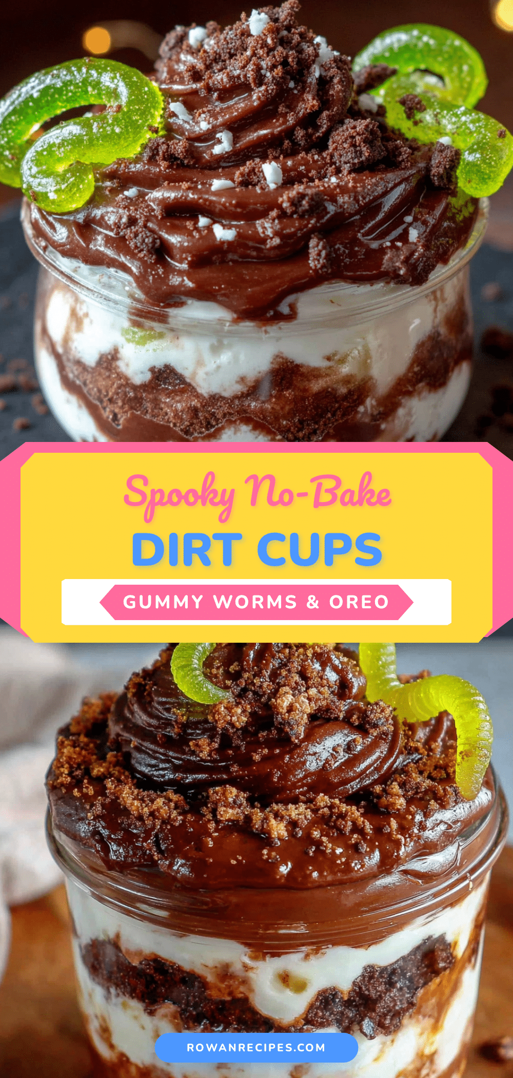 halloween dirt cups recipe