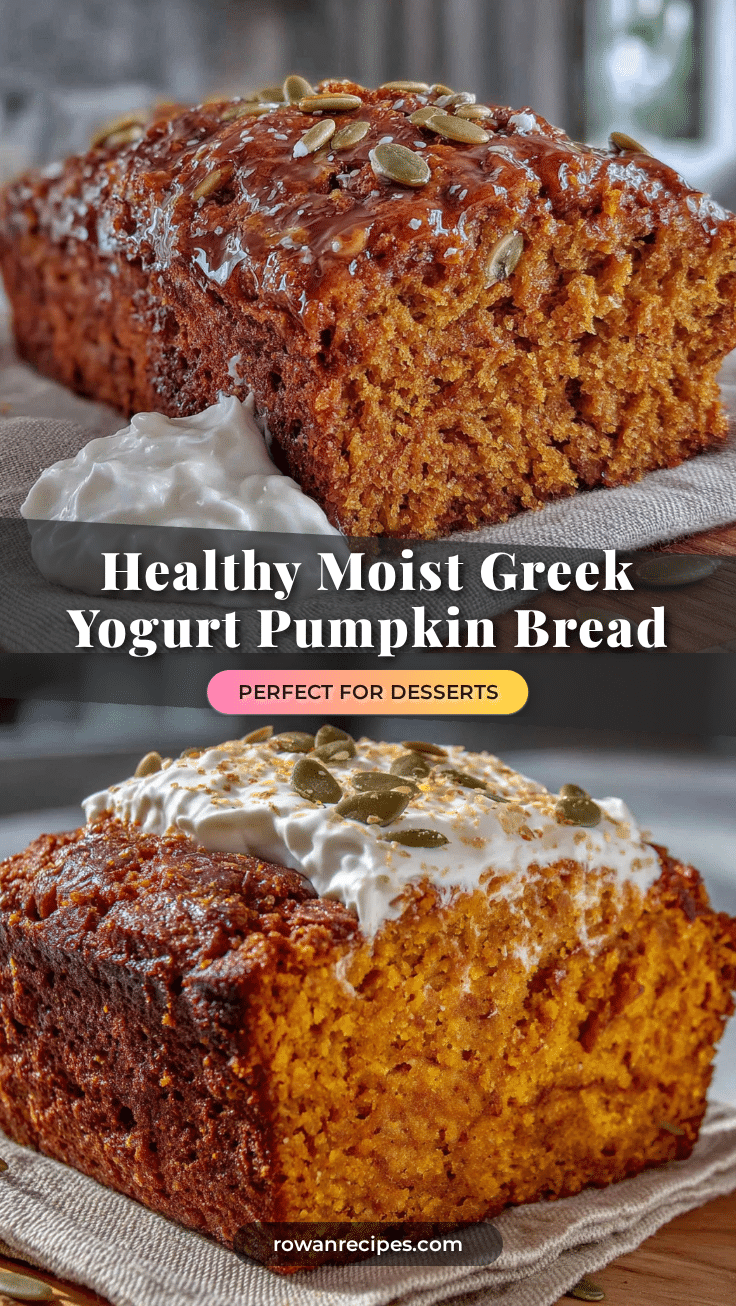 healthy greek yogurt pumpkin bread recipe