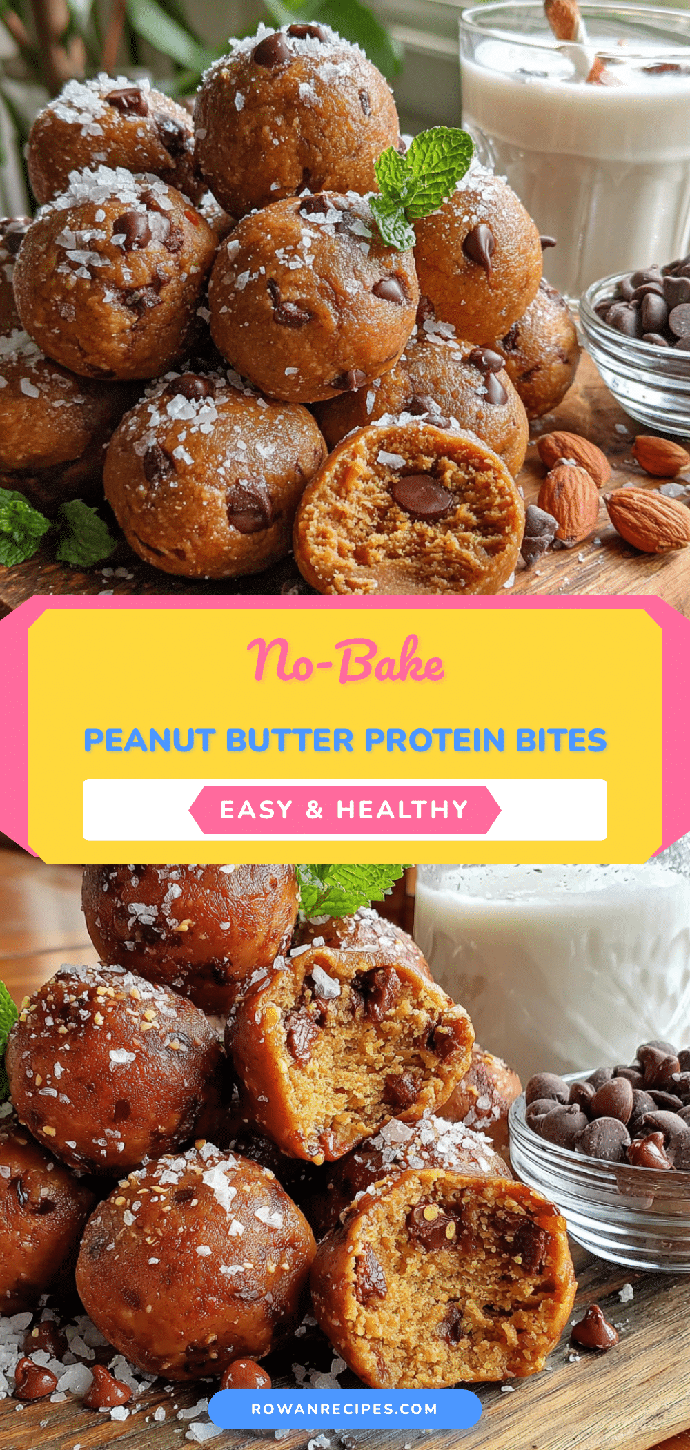 no-bake peanut butter protein bites recipe