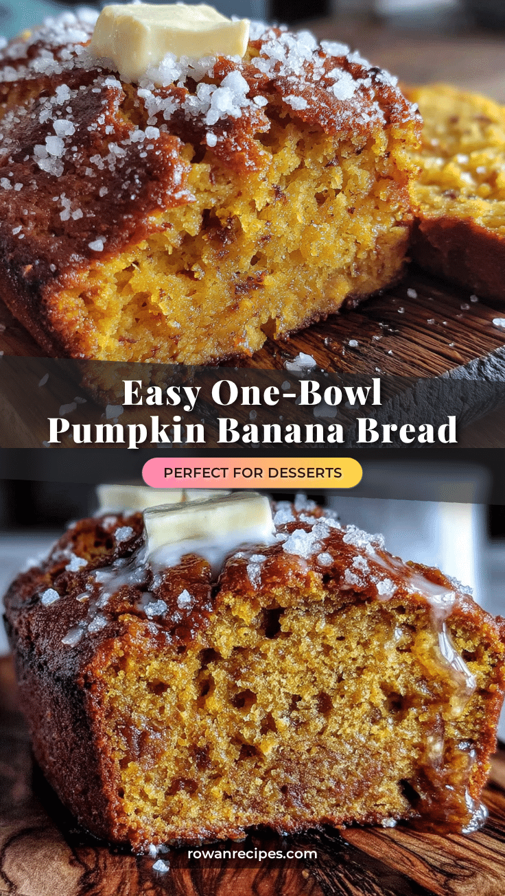 one-bowl pumpkin banana bread recipe