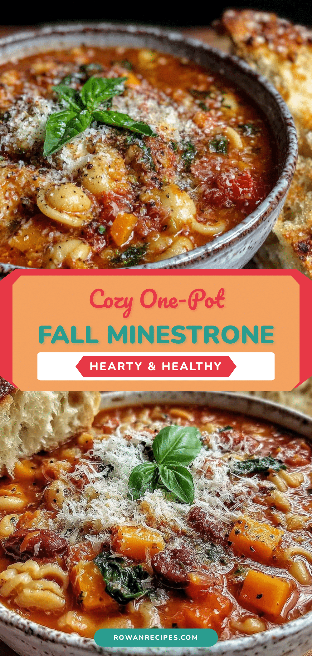 one-pot fall vegetable minestrone soup recipe