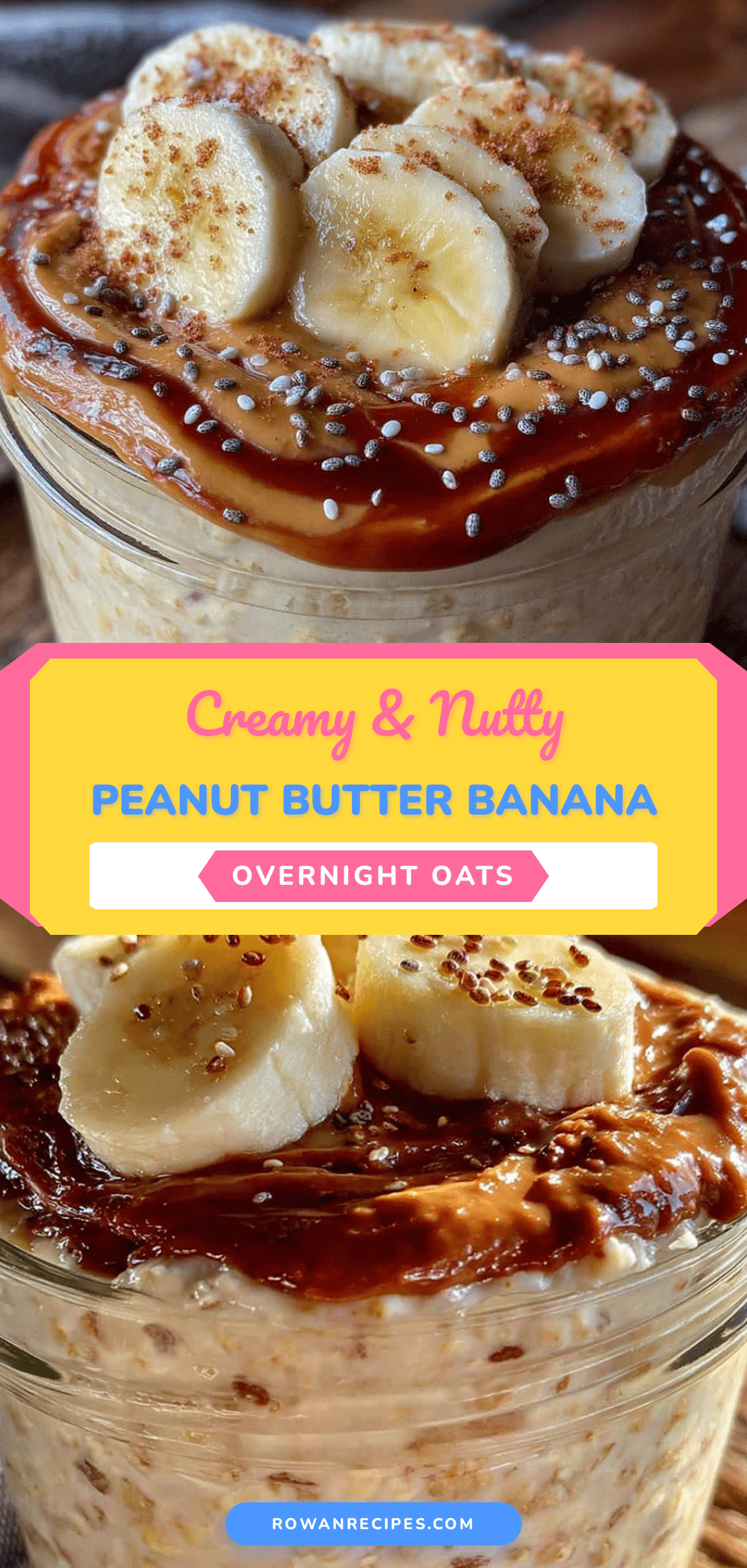 peanut butter banana overnight oats recipe