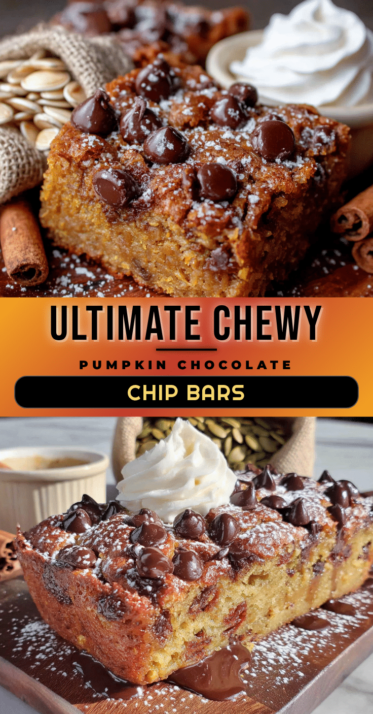 pumpkin chocolate chip bars recipe