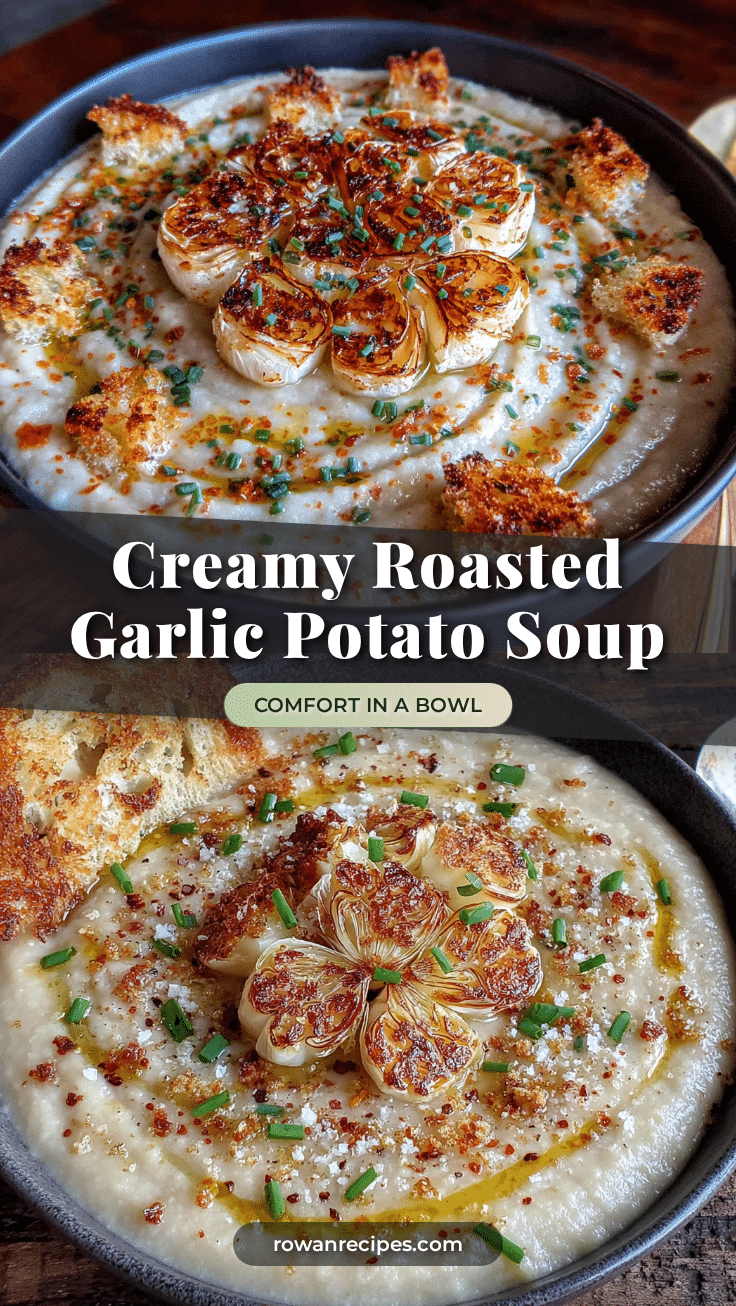 roasted garlic and potato soup recipe