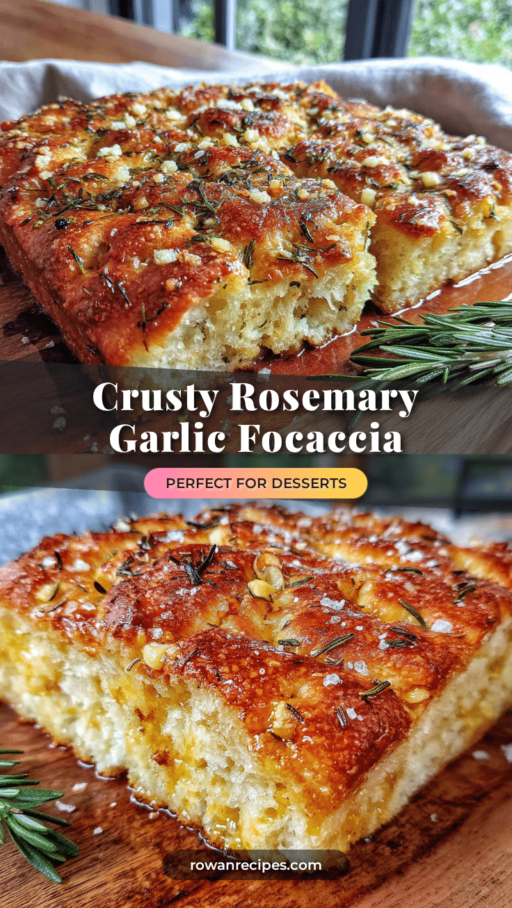 Rosemary Garlic Sourdough Focaccia recipe